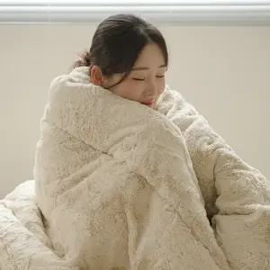 [드리울] 15mm 극세사 겨울 차렵이불세트 SS/Q