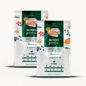 누터스가든 강아지사료 연어앤대구 독 11.2kg 눈건강 하이포알러제닉 연어 기호성
