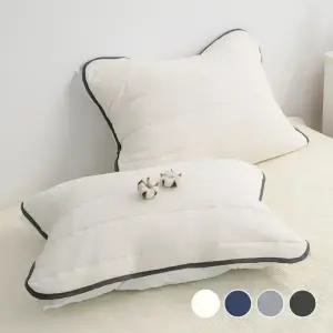 2장세트 스잠 국내산 워싱  밴딩 베개커버 3050 4060 5070/사계절 여행용 휴대용