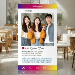 인스타그램 포토존 허니콤보드 대형 판넬 112x200cm