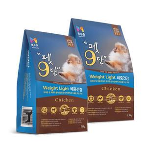 목우촌펫 펫9단 체중건강 닭고기와 식이섬유 1.8kg x 2개
