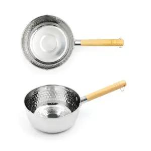 [헤킨스]IH 인덕션 겸용 스테인리스 함마톤 이유식 멀티 라면 편수 손잡이 눈금 계량 냄비 18cm