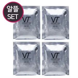 볼륨톡 남녀공용 천연염색 흑채 알뜰구성 SET (리필 4봉)