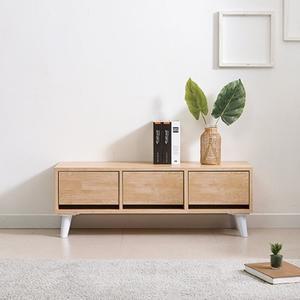 땡스리빙 3칸 서랍 거실장 5colors 티비다이 tv다이 거실장식장