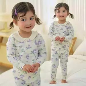 아일라 싱글스판내의 유아 아기 내복 잠옷 실내복