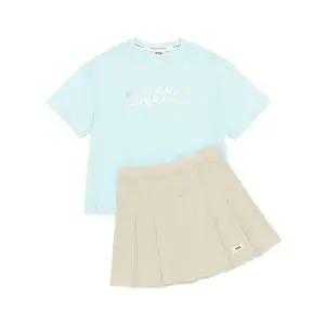 [내셔널지오그래픽키즈]내셔널지오그래픽 키즈 K232GPB910 여아 반팔/스커트 SET SKY MINT