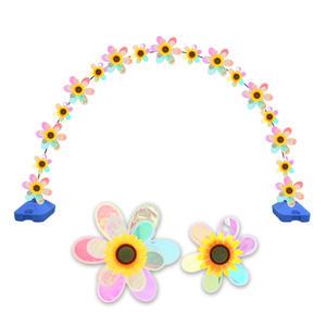 오로라 2단미니 바람개비 세트 아치형 가랜드 개업 오픈행사