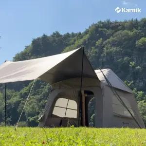 (25년형) 카르닉 스위트홈 에어텐트 원터치텐트 티타늄블랙코팅 그늘막 타프 경량 사각 나들이 피크닉