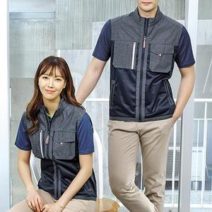 유니보스 춘하작업복  조끼 근무복 유니폼 단체복 M-4XL UBS8910