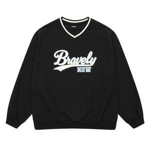 에꼴리에 세이브존07 브이넥 나일론 맨투맨  25A1454BK