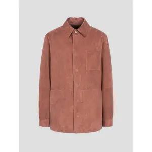 [LANSMERE] GALLOTTI 스웨이드 초어 재킷 - 브릭 (LA523ZGT2C)