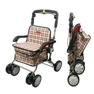 노인용 보행보조차 F-218 3단접이식  장바구니