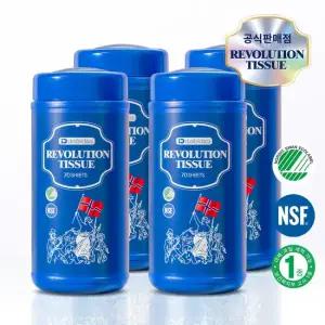 데일리 아이디어 혁명티슈 70매 x 4통 멀티클리너 세정티슈