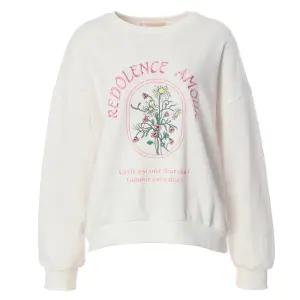 [롯데백화점]페이지플린 라운드넥 플라워 자수 맨투맨 티셔츠 (F5ATS010)