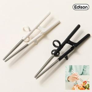 에디슨 주니어 스텐 젓가락 유아젓가락 오른손 택1