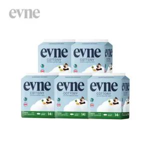 이브네 코트니 순면감촉 생리대 대형 14매x5팩