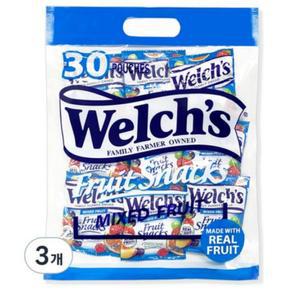 웰치스 믹스 젤리 후르츠맛 젤리 30개입 681g × 3개