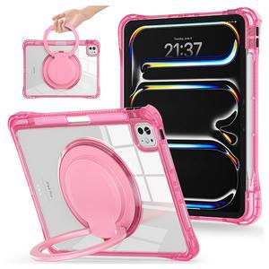 [테일즈몰]아이패드 미니7(A17 Pro) 미니6세대 8.3인치 회전 원형링 아머 투명 태블릿 케이스