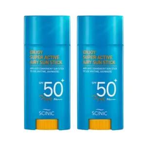 싸이닉 엔조이 슈퍼 액티브 에어리 썬스틱 SPF50+ 15g 2개 스틱썬크림