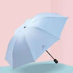 자외선차단 접이식 3단 암막 자동우산/예쁜 단우산