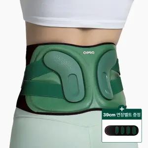 [연장벨트증정] 미오데칼코마니 EMS 서포트핏 허리 마사지기 / 온열 찜질 EMS 저주파 복부 뱃살 운동 허리 보호대 벨트 마사지기 찜질기