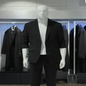 남성 봄여름 블랙 기본핏 스판 캐주얼 자켓 비지니스 콤비