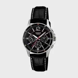 CASIO 카시오 MTP-1374L-1A 남성시계 심플 가죽 손목시계