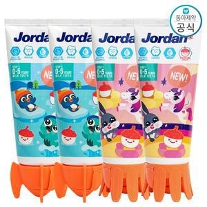 조르단 어린이 치약 스텝 1단계 열대과일향 90g 4개