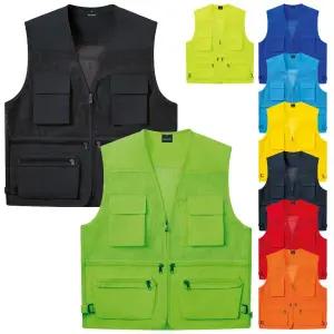 남자 작업조끼 작업용망사 단체조끼 여름용 빅사이즈 5XL 주머니많은 스태프 STAFF D1510