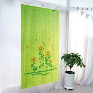 옳은유통 자동그림문발 그린 중 90x180 /현관 창문 베란다 가림막 입구 문발 커튼