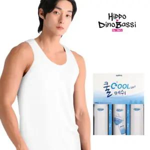 [히포HIPPO] 5302 남성 쿨매쉬 런닝 민소매 남자런닝 3매입