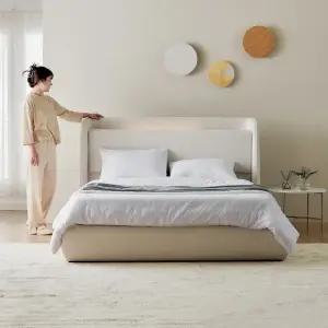 카펜터홈 루시 친환경 아쿠아 이지클린 기능성 패브릭 침대프레임 Q K