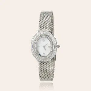 [롯데백화점]스와로브스키 [본사정품] Matrix Octagon 실버 톤 메탈 시계 5732498