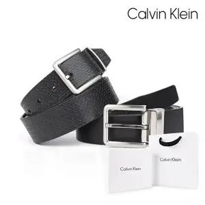[캘빈클라인(잡화)][캘빈클라인] BC07 블랙/블랙 양면벨트 (선물세트)