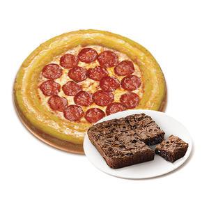 [파파존스]골드링 페퍼로니(L)+더블 초코칩 브라우니