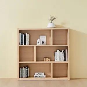 오스트 3단 1200 와이드 가로형 책장 선반 잡지꽂이 낮은책장