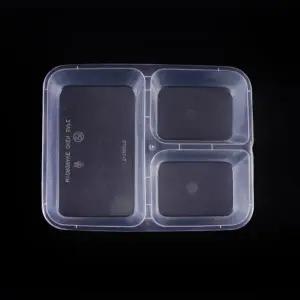 [BR] T-1200TS 도시락용기 3칸 (1200ml/반투명) 300개 세트