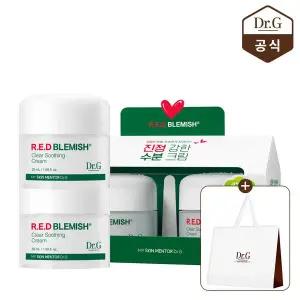 [닥터지][정상가62,000원]닥터지 레드 블레미쉬 클리어 수딩 크림 50ml 듀오 기프트 세트 (Jar) [증정]...