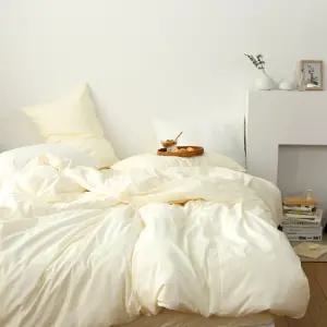 플레인 국산 순면 저자극 이불커버+베개커버세트 S D Q