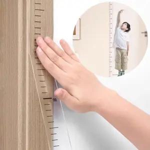 벽 부착 아이 키재기 시트지 벽보 투명 키재는 스티커 자 2M