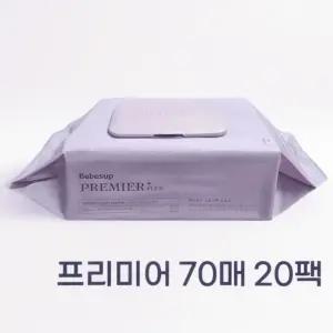 베베숲 물티슈 프리미어 70매x20팩 도톰한 두꺼운 신생아 아기물티슈