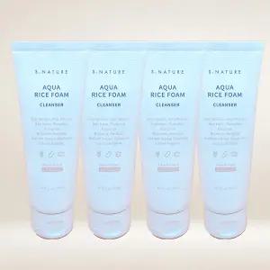 에스네이처 아쿠아 라이스 약산성 클렌징폼 160ml 4개