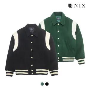 [NIX]유니)울라이크 배색 스타디움 점퍼(FNRSCUV702P)