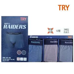 홈란쥬 트라이 남성 모달 스판 나염 드로즈 3매입 MA3