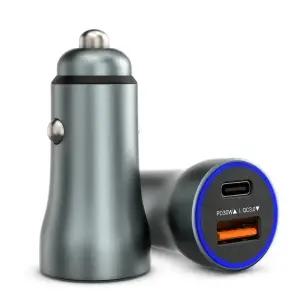 카플 차량용 충전기 60W 듀얼포트 시거잭 고속충전 핸드폰 USB 자동차 C타입