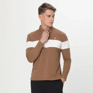 [데니스골프] 25FW 남성 모노블럭 배색 긴팔 카라티_NAQFMTS003