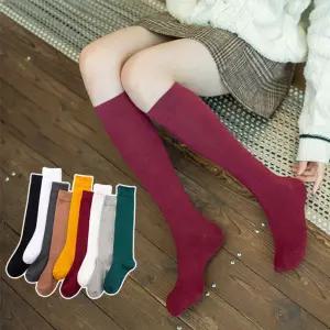 여성 니삭스 여자 긴양말 골프양말 오버니삭스/교복/양말/반스타킹/골프/스타킹/오버/무릎/롱삭스/반타이즈