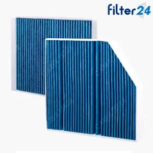 벤츠 GLC X253 C253 15-23년 내부+외부 에어컨필터 SET [4중복합필터]