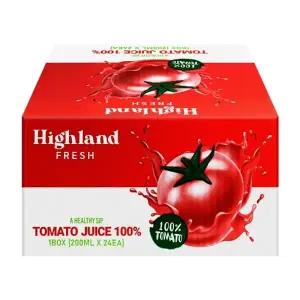 하이랜드 프레쉬 100프로 토마토 주스 200mlX24팩