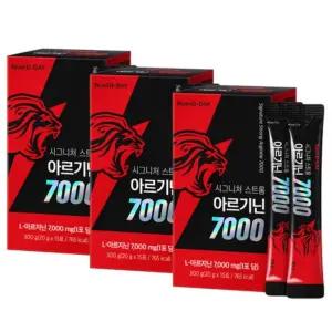 뉴트리디데이 시그니처 스트롱 아르기닌 7000 액상스틱 15p 300g 3개
